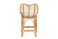 Arween Modern Bohemian Natural Brown Rattan Counter Stool FredCo