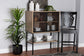 Asher Modern Industrial Natural Brown Finished Wood and Black Metal 2-Door Sideboard FredCo