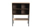 Asher Modern Industrial Natural Brown Finished Wood and Black Metal 2-Door Sideboard FredCo
