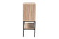 Asher Modern Industrial Natural Brown Finished Wood and Black Metal 2-Door Sideboard FredCo