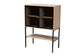 Asher Modern Industrial Natural Brown Finished Wood and Black Metal 2-Door Sideboard FredCo