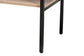 Asher Modern Industrial Natural Brown Finished Wood and Black Metal 2-Door Sideboard FredCo
