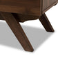 Ashfield Mid-Century Modern Walnut Brown Finished Wood 3-Drawer Sideboard FredCo