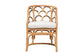 Aster Modern Bohemian Natural Brown Rattan Armchair FredCo