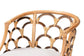 Aster Modern Bohemian Natural Brown Rattan Armchair FredCo