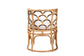 Aster Modern Bohemian Natural Brown Rattan Armchair FredCo