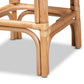 Athena Modern and Contemporary Natural Finished Rattan Counter Stool FredCo