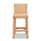 Athena Modern and Contemporary Natural Finished Rattan Counter Stool FredCo