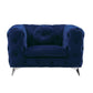 Atronia Chair Blue Fabric FredCo