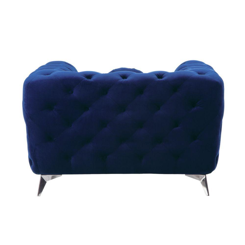 Atronia Chair Blue Fabric FredCo