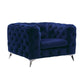 Atronia Chair Blue Fabric FredCo