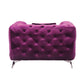 Atronia Chair Purple Fabric FredCo
