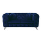 Atronia Loveseat Blue Fabric FredCo