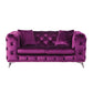 Atronia Loveseat Purple Fabric FredCo