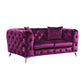 Atronia Loveseat Purple Fabric FredCo