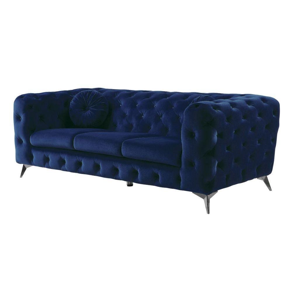 Atronia Sofa Blue Fabric FredCo