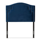 Aubrey Modern and Contemporary Royal Blue Velvet Fabric Upholstered Twin Size Headboard FredCo