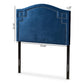 Aubrey Modern and Contemporary Royal Blue Velvet Fabric Upholstered Twin Size Headboard FredCo