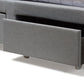 Aubrianne Modern and Contemporary Grey Fabric Upholstered Queen Storage Bed FredCo