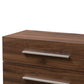Auburn Mid-Century Modern Walnut Brown Finished Wood 4-Drawer Chest FredCo
