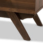 Auburn Mid-Century Modern Walnut Brown Finished Wood 5-Drawer Chest FredCo