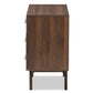 Auburn Mid-Century Modern Walnut Brown Finished Wood 6-Drawer Dresser FredCo