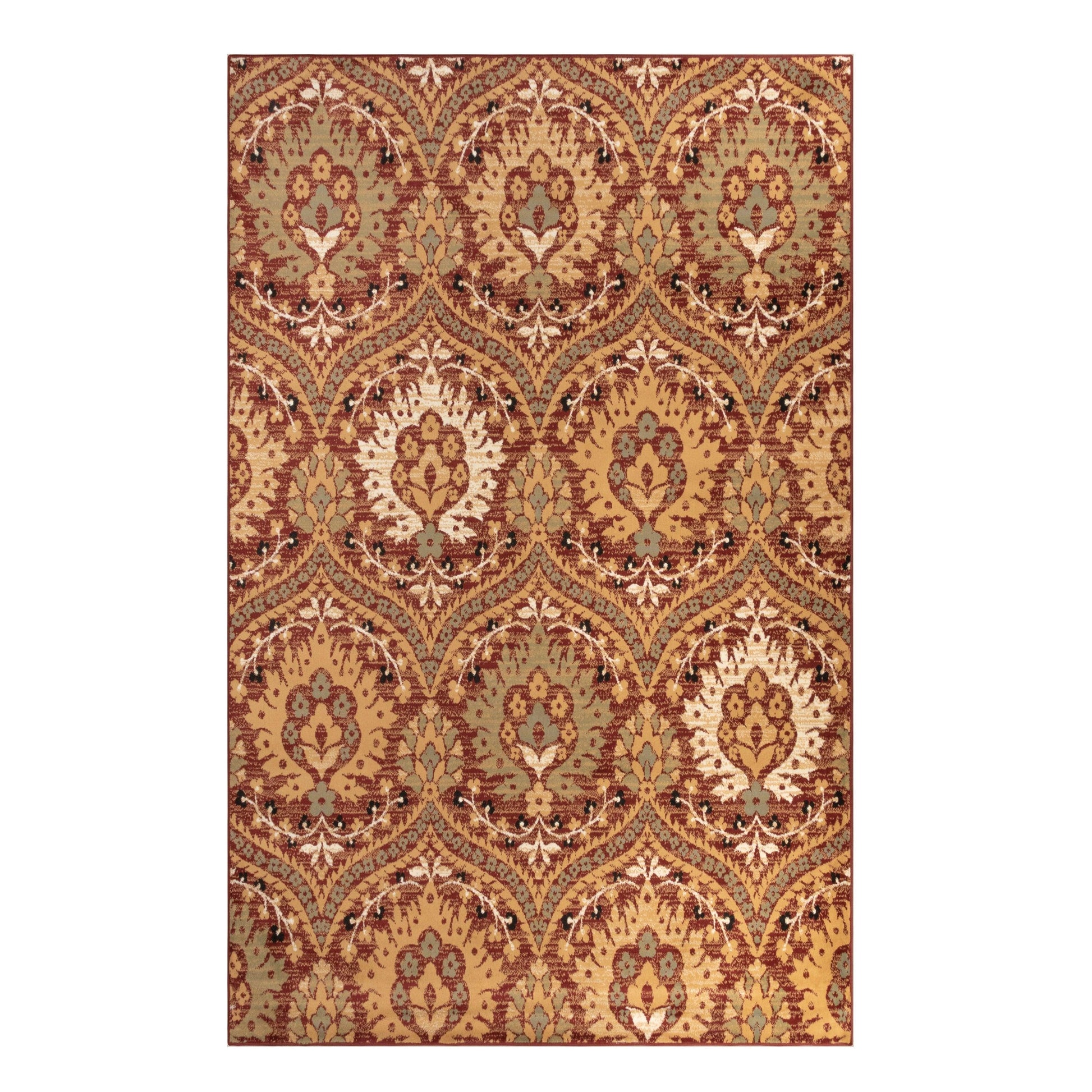 Augusta Modern Floral Cabin Setting Rug FredCo