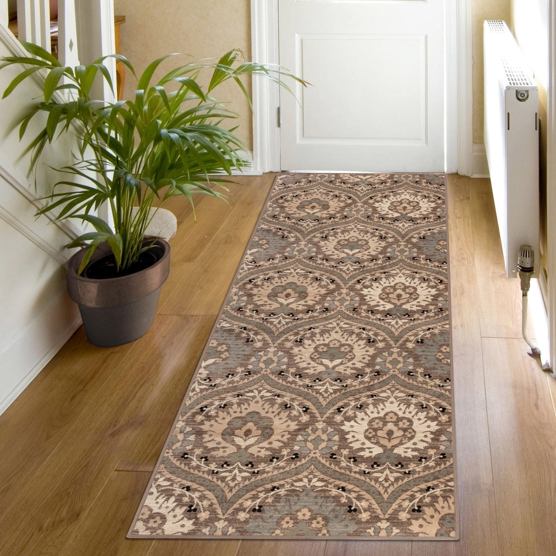 Augusta Modern Floral Cabin Setting Rug FredCo