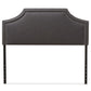 Avignon Modern and Contemporary Dark Grey Fabric Upholstered Full Size Headboard FredCo