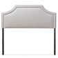 Avignon Modern and Contemporary Greyish Beige Fabric Upholstered Full Size Headboard FredCo