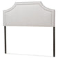 Avignon Modern and Contemporary Greyish Beige Fabric Upholstered Full Size Headboard FredCo