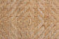 Ayana Mid-Century Modern Two-Tone Black and Natural Brown Rattan Dining Chair FredCo
