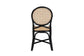 Ayana Mid-Century Modern Two-Tone Black and Natural Brown Rattan Dining Chair FredCo