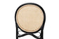 Ayana Mid-Century Modern Two-Tone Black and Natural Brown Rattan Dining Chair FredCo