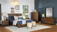 Azalia Rectangular Bedroom Set Black and Walnut Coaster Eastern King, 4 Piece FredCo