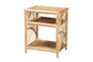 Baara Modern Bohemian Natural Brown Rattan Nightstand FredCo