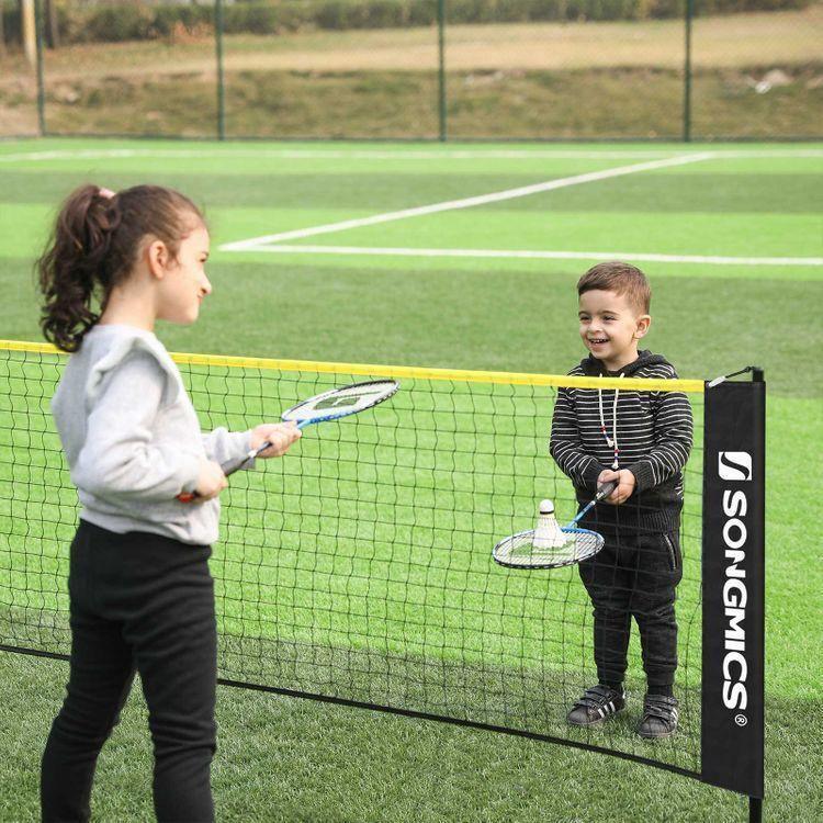 Badminton Net Set Black and Yellow FredCo