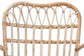 Bajo Modern Bohemian Natural Brown Rattan Arm Chair FredCo