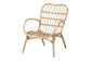 Bajo Modern Bohemian Natural Brown Rattan Arm Chair FredCo