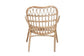 Bajo Modern Bohemian Natural Brown Rattan Arm Chair FredCo