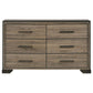 Baker 4-piece Eastern King Bedroom Set Brown and Light Taupe Coaster FredCo