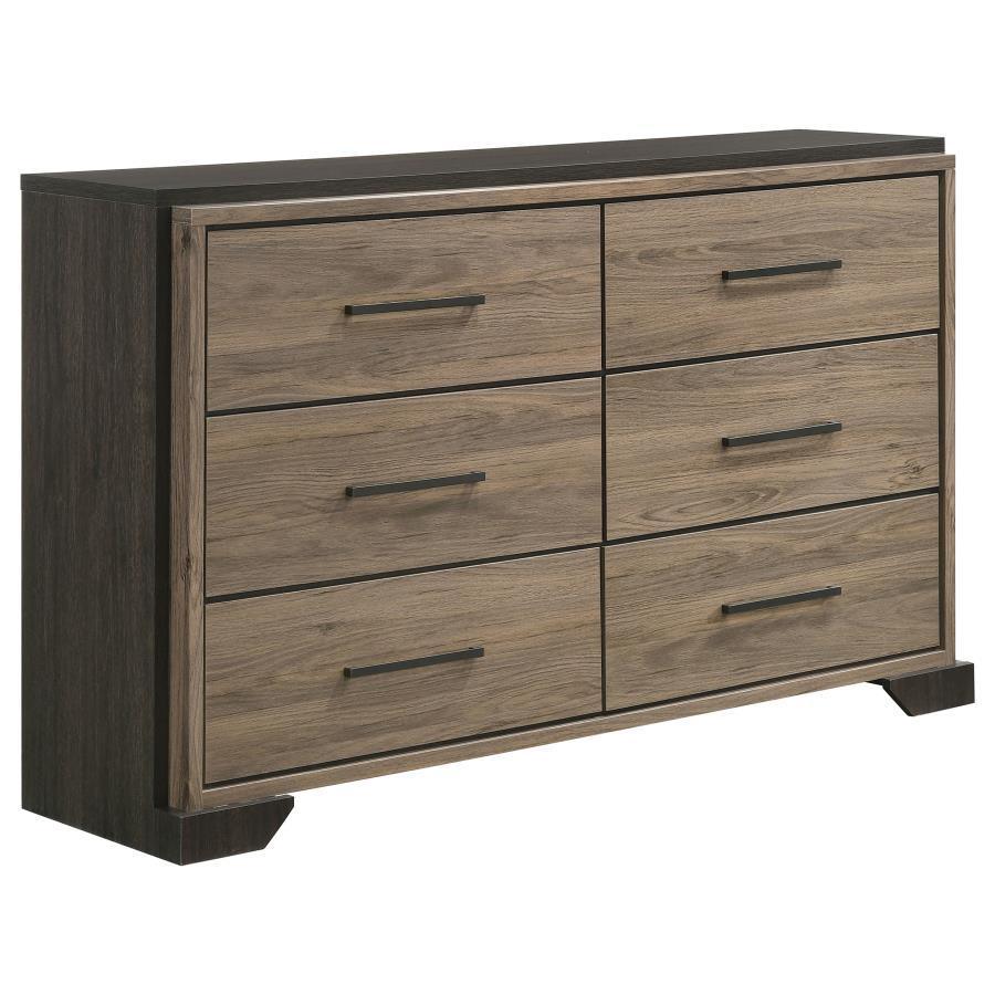 Baker 4-piece Queen Bedroom Set Brown and Light Taupe Coaster FredCo