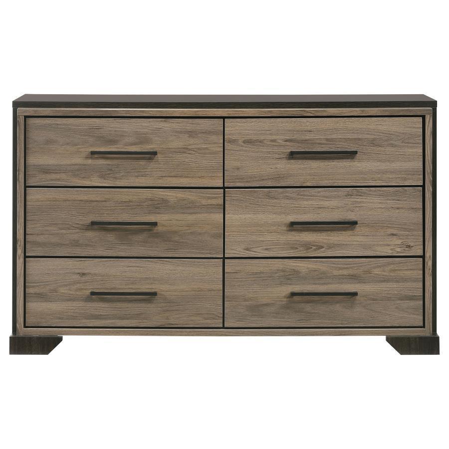 Baker 4-piece Queen Bedroom Set Brown and Light Taupe Coaster FredCo