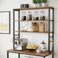 Baker's Rack Rustic Brown and Black FredCo