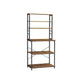 Baker's Rack Rustic Brown and Black FredCo