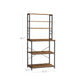 Baker's Rack Rustic Brown and Black FredCo