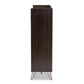 Baldor Modern and Contemporary Dark Brown Finished Wood 3-Door Shoe Cabinet FredCo