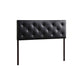 Baltimore Modern and Contemporary King Black Faux Leather Upholstered Headboard FredCo