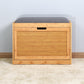 Bamboo Bench Storage Shoe Rack with Foldable Shelf 24.8 x 11.6 x 18.9 inch W40934119 FredCo