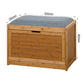Bamboo Bench Storage Shoe Rack with Foldable Shelf 24.8 x 11.6 x 18.9 inch W40934119 FredCo
